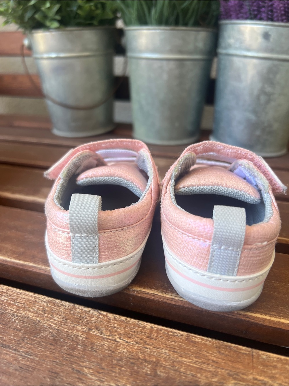 See Kai Run Pink Metallic Baby Walker Shoe - Picture 4 of 7